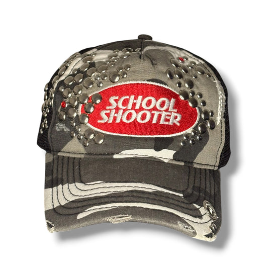 School__Shooter Studded Camo Cap