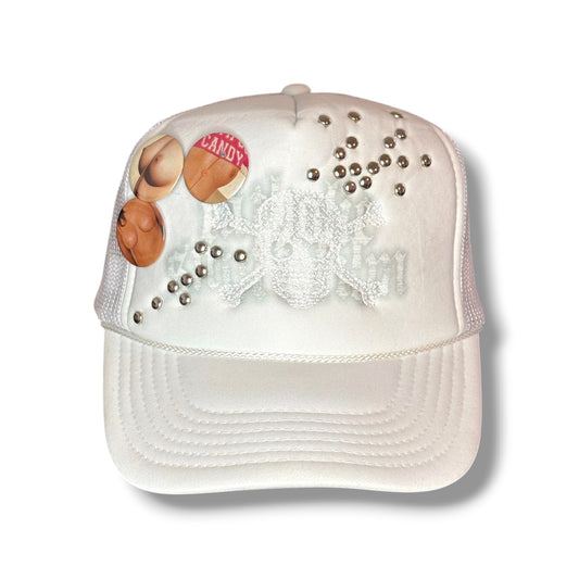 Catholic Snuff Film Studded Trucker Hat