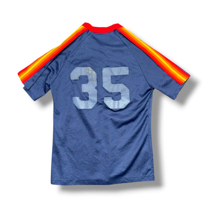 Vintage Wills 35 Jersey Navy Blue Chainstitch Embroidered (XL)